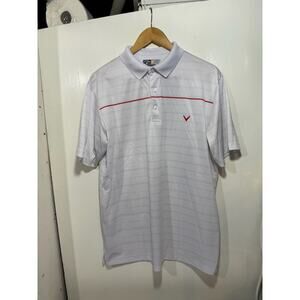 Callaway Opti-Dri short sleeve golf polo shirt Size M White